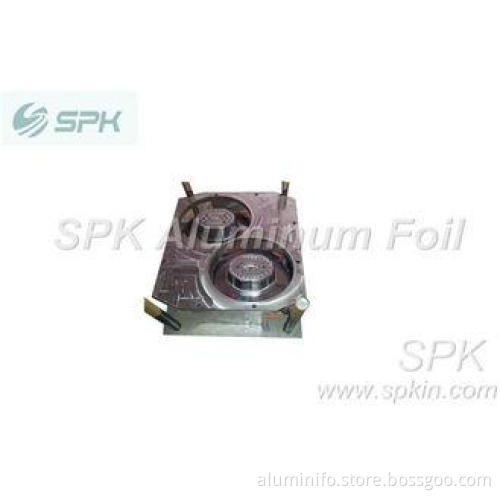 Round custom smoothwall aluminum foil two cavity mold for h